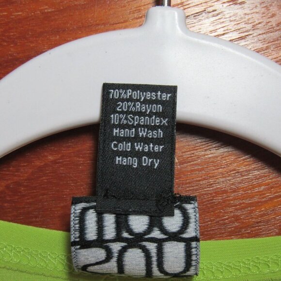 Clara Sun Woo Neon Yellow Top Size M Stretch Knit Cutout 3/4 Sleeve Pullover - Picture 7 of 8